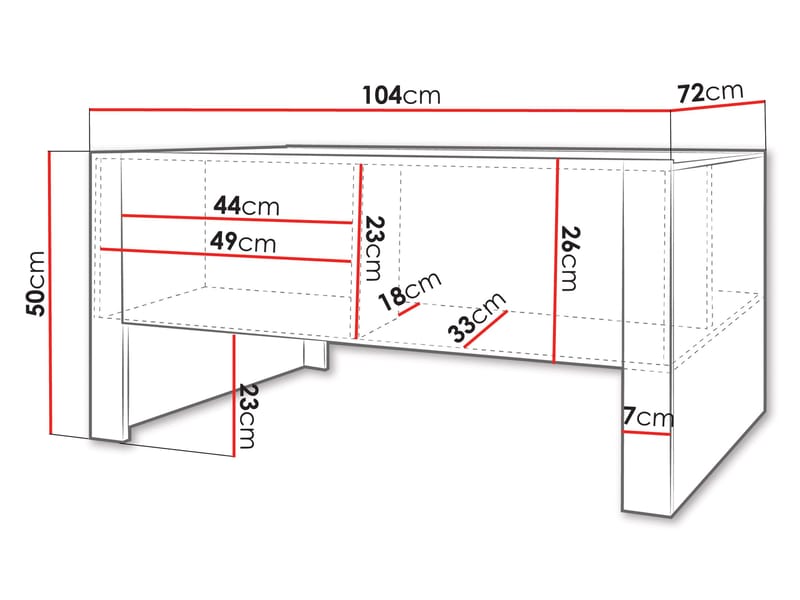 Calvenn Sofabord 104 cm - Møbler - Borde - Sofabord