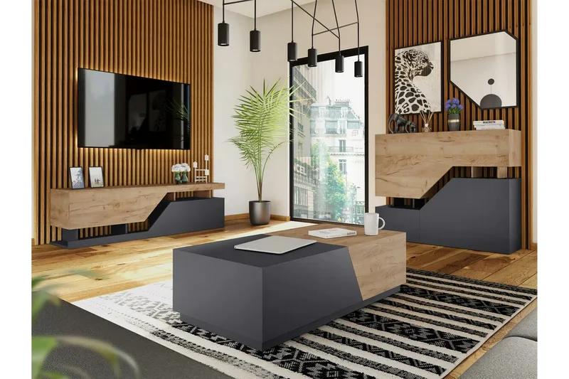 Carbost Soffbord 60 cm Anthracite - Møbler - Borde - Sofabord