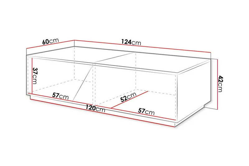 Carbost Soffbord 60 cm NO_BRAND Anthracite - Møbler - Borde - Sofabord