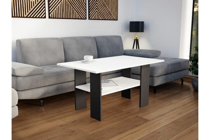 Carnew Soffbord 60 cm White - Møbler - Borde - Sofabord