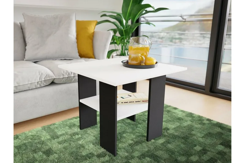 Carnew Soffbord 60 cm White - Møbler - Borde - Sofabord