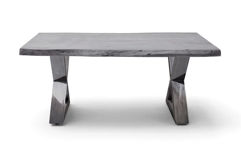 Cartagena Sofabord 110 cm Ben X-form - Akacie/Grå/Antik - Møbler - Borde - Sofabord
