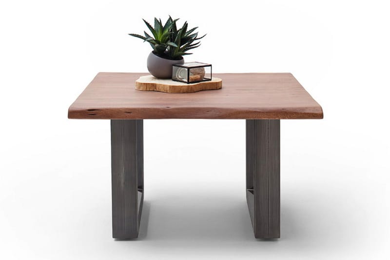 Cartagena Sofabord 75 cm Ben U-form - Akacie/Brun/Antik - Møbler - Borde - Sofabord