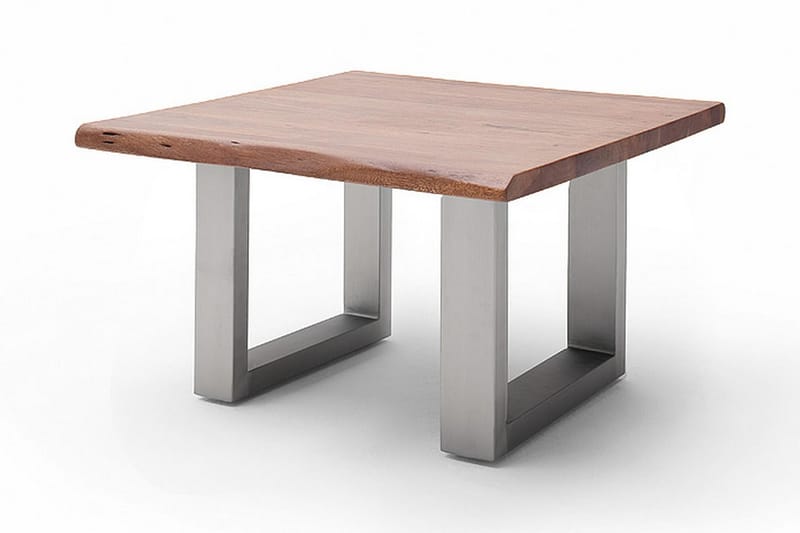 Cartagena Sofabord 75 cm Ben U-form - Akacie/Brun/Stål - Møbler - Borde - Sofabord