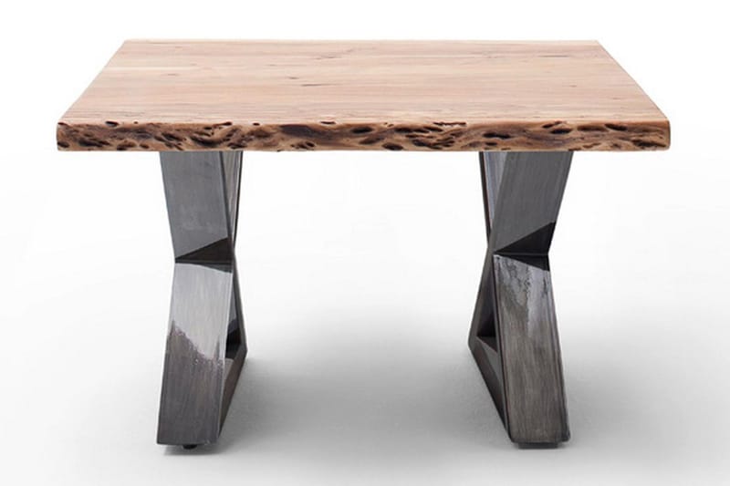 Cartagena Sofabord 75 cm Ben X-form - Akacie/Antik - Møbler - Borde - Sofabord