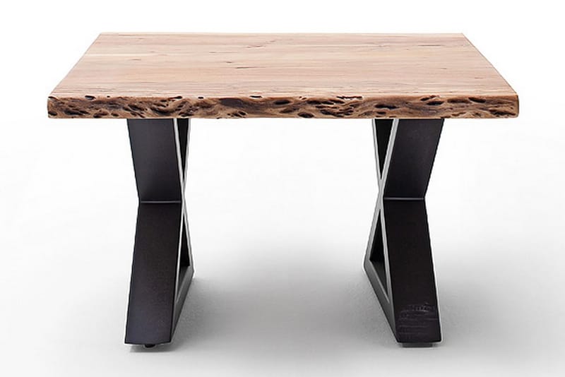 Cartagena Sofabord 75 cm Ben X-form - Akacie/Antracit - Møbler - Borde - Sofabord