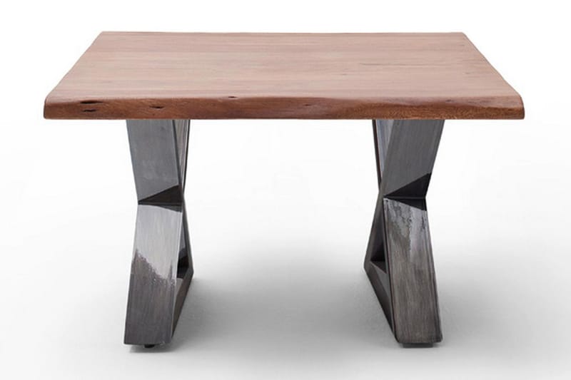 Cartagena Sofabord 75 cm Ben X-form - Akacie/Brun/Antik - Møbler - Borde - Sofabord