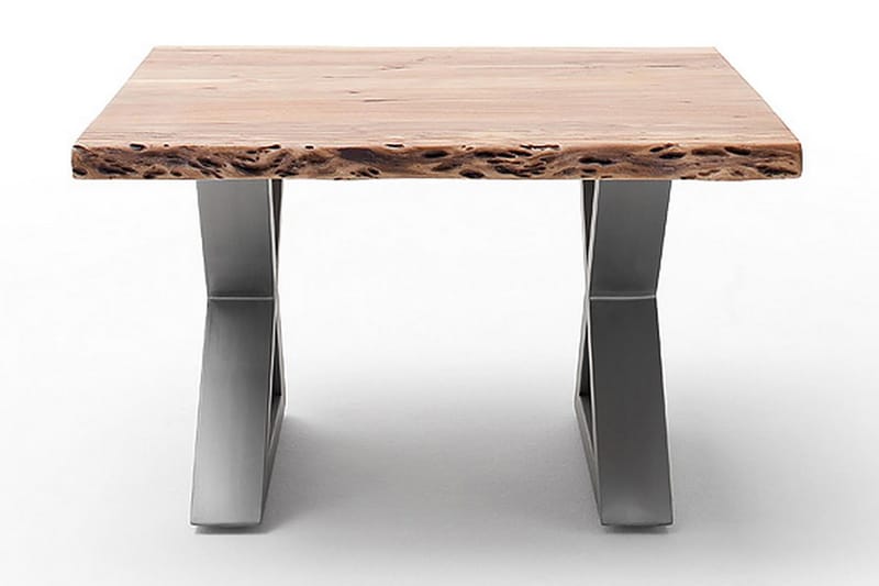 Cartagena Sofabord 75 cm Ben X-form - Akacie/Stål - Møbler - Borde - Sofabord