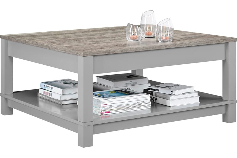 Carver Sofabord 90 cm Grå - Dorel Home - Møbler - Borde - Sofabord