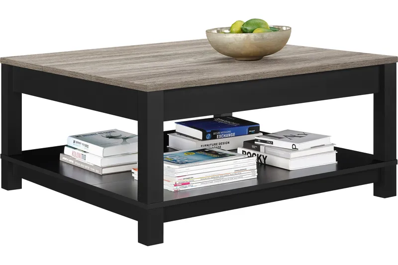 Carver Sofabord 90 cm Sort - Dorel Home - Møbler - Borde - Sofabord