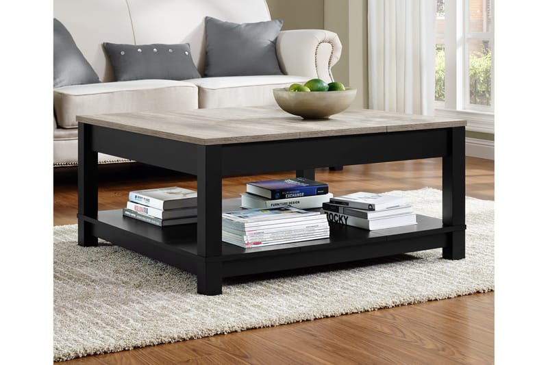 Carver Sofabord 90 cm Sort - Dorel Home - Møbler - Borde - Sofabord