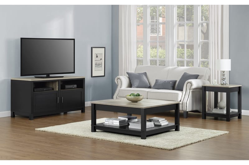 Carver Sofabord 90 cm Sort - Dorel Home - Møbler - Borde - Sofabord