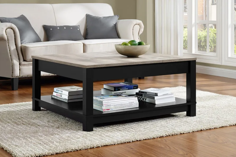 Carver Sofabord 90 cm Sort - Dorel Home - Møbler - Borde - Sofabord