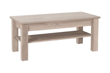 Cezara Soffbord 110 cm med Förvaring Hylla Ek - Møbler - Borde - Sofabord