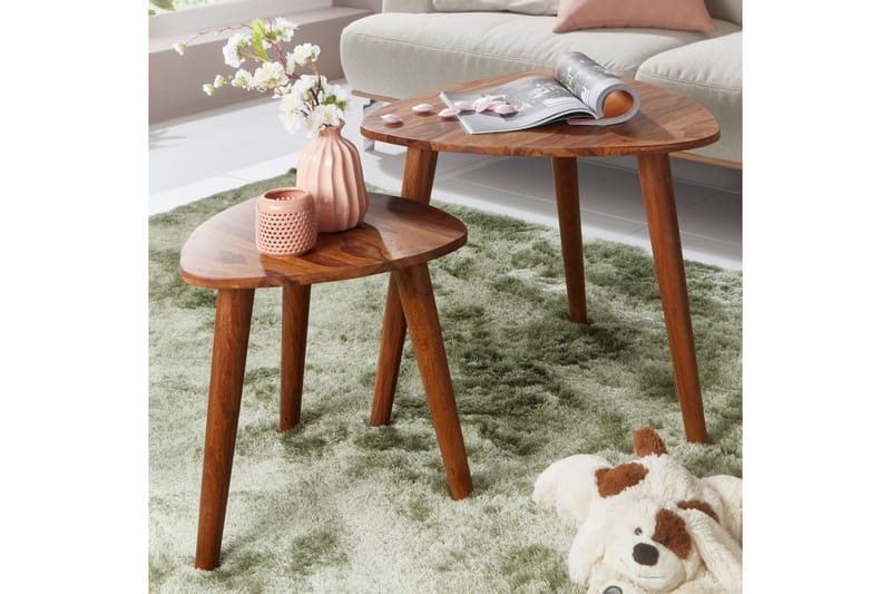 Chariah Siddebord 2-stk 60 cm - Træ / natur - Møbler - Borde - Sofabord