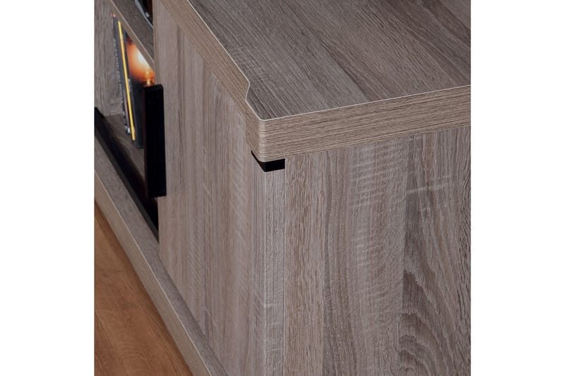 Chezum Sofabord 120 cm med Opbevaring Hylde - Tryffel/Beige/Grå - Møbler - Borde - Sofabord