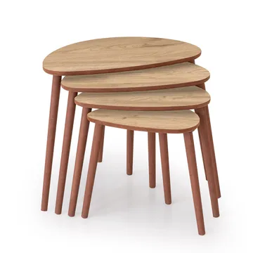 Childress indskudsborde 68 cm - Eg - Møbler - Borde - Sofabord - Kistebord