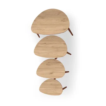 Childress indskudsborde 68 cm - Eg - Møbler - Borde - Sofabord - Kistebord