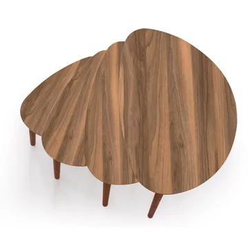 Childress indskudsborde 68 cm - Valnød - Møbler - Borde - Sofabord - Kistebord