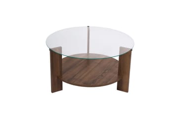 Sofabord Clara 75 cm med Glasplade