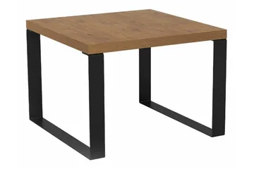 Clogsville 60 cm Kvadratisk Sofabord i Malet Træ - Brun - Møbler - Borde - Sofabord