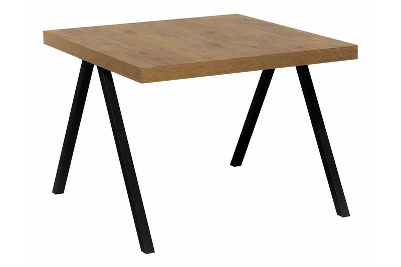 Clogsville Kvadratisk Sofabord 60 cm i Malet Træ, Egebrun