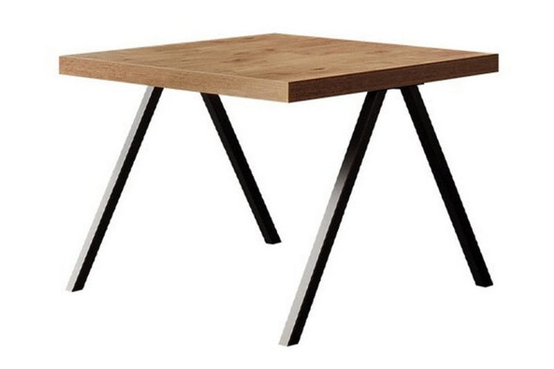 Clogsville Kvadratisk Sofabord 60 cm i Malet Træ - Egebrun - Møbler - Borde - Sofabord