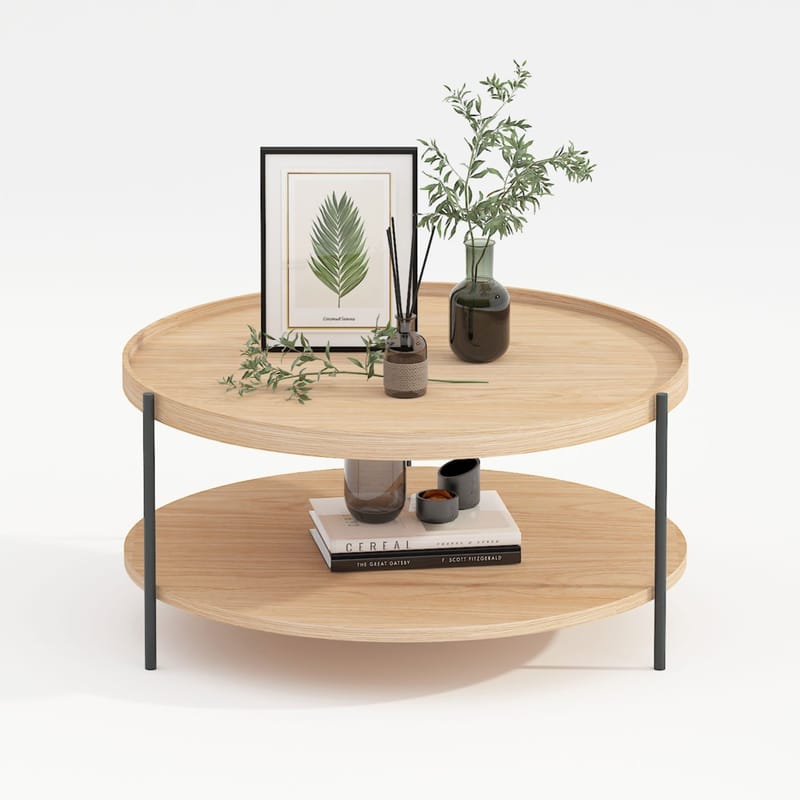 Coffee Table HOME4YOU - Beige - Møbler - Borde - Sofabord