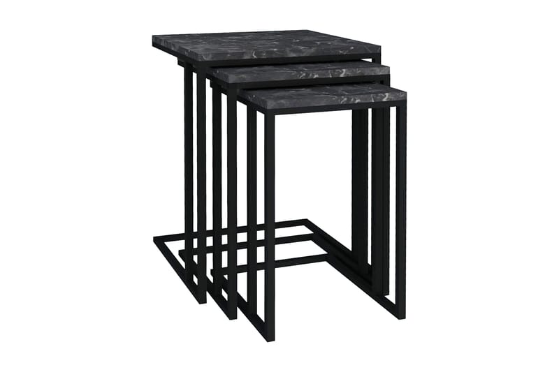 Colianni Indskudsbord 3stk 40 cm - Sort - Møbler - Borde - Sofabord