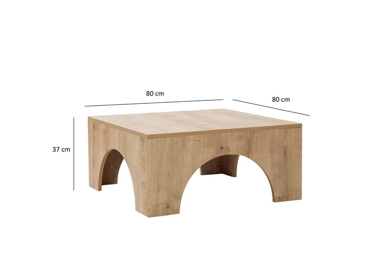 Collesium Sofabord 80 cm - Oak - Møbler - Borde - Sofabord