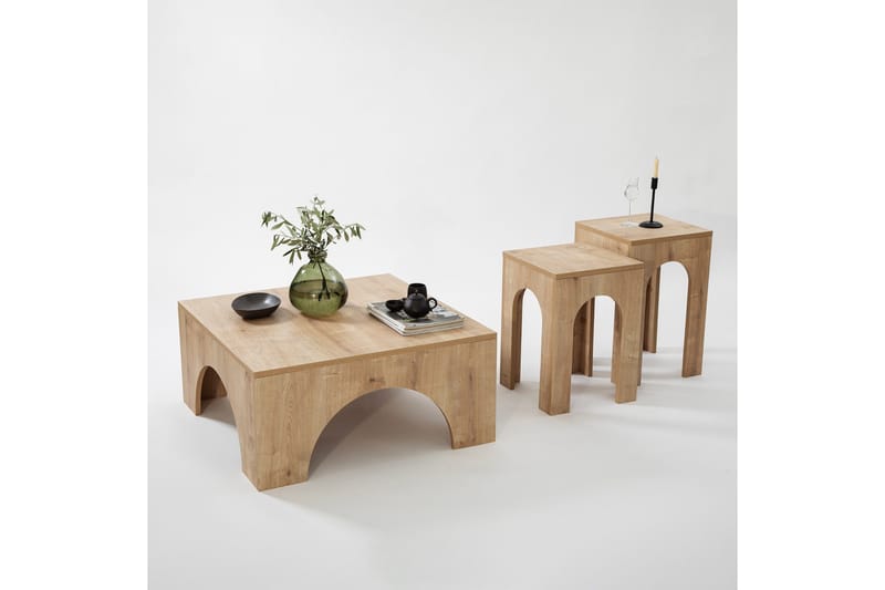 Collesium Sofabord 80 cm - Oak - Møbler - Borde - Sofabord