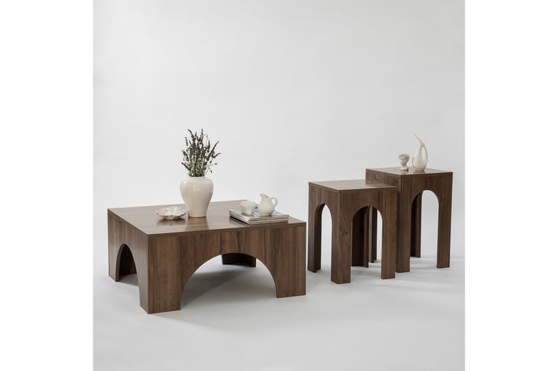 Collesium Sofabord 80 cm - Valnød finér - Møbler - Borde - Sofabord