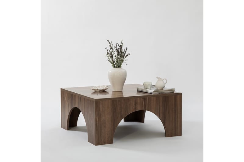 Collesium Sofabord 80 cm, Valnød finér