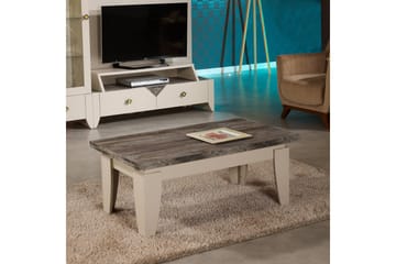 Comfortale 110 cm Rektangulært Sofabord i Malet Træ - Gråbrun - Møbler - Borde - Sofabord