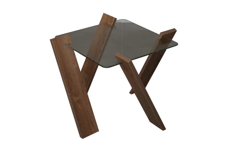 Comfortale Mini Sofabord 57 cm - Glas/Egefarvet - Møbler - Borde - Sofabord