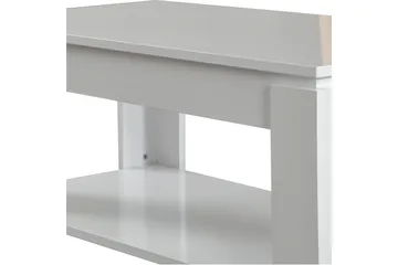 Comfortale Sofabord 104 cm med Opbevaring Hylde - Hvid - Møbler - Borde - Sofabord