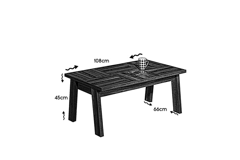 Comfortale Sofabord 108 cm - Træ - Sofabord