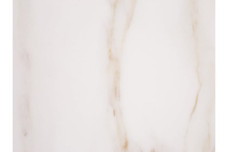 Coralla Sofabord 70 cm Rundt Marmormønster - Hvid/Guld - Sofabord