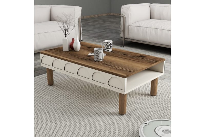 Sofabord Creme - Creme - Møbler - Borde - Sofabord