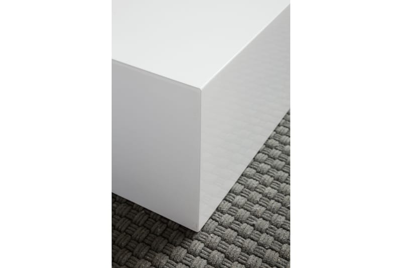 Darey Sofabord 60 cm - Hvid Højglans - Sofabord