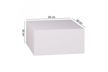 Darey Sofabord 60 cm - Hvid Højglans - Møbler - Borde - Sofabord