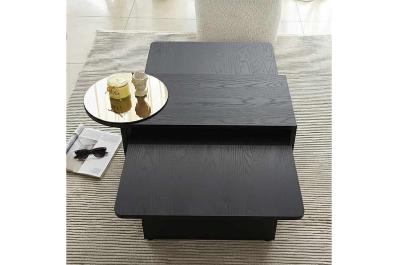 Dasina Sætborde 105 cm - Sort - Møbler - Borde - Sofabord