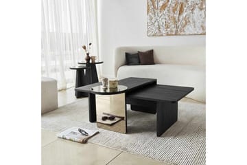 Dasina Sætborde 82 cm - Sort - Møbler - Borde - Sofabord