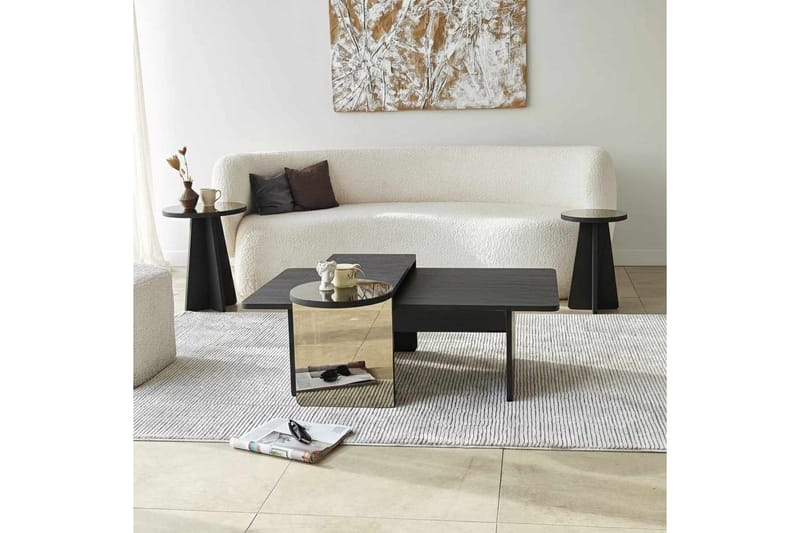 Dasina Sætborde 82 cm - Sort - Møbler - Borde - Sofabord