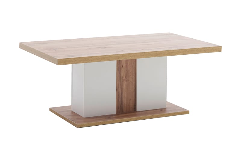 Degaust Sofabord 115 cm - Hvid/Egefarvet - Møbler - Borde - Sofabord