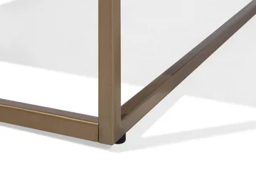 Delano Rektangulært Sofabord 100 cm i Marmor med Metalstel - Hvid - Møbler - Borde - Sofabord