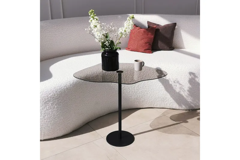 Deluxus Sofabord 60x45x60 cm Oval - Sort - Møbler - Borde - Sofabord