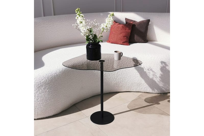 Deluxus Sofabord 60x45x60 cm Oval - Sort - Møbler - Borde - Sofabord