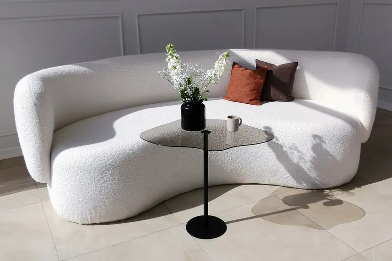 Deluxus Sofabord 60x45x60 cm Oval - Sort - Møbler - Borde - Sofabord