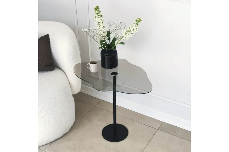 Deluxus Sofabord 60x45x60 cm Oval - Sort - Møbler - Borde - Sofabord